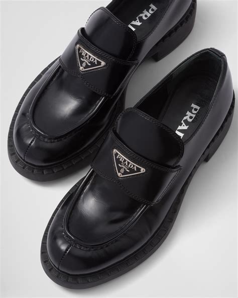 prada chunky loafers women's